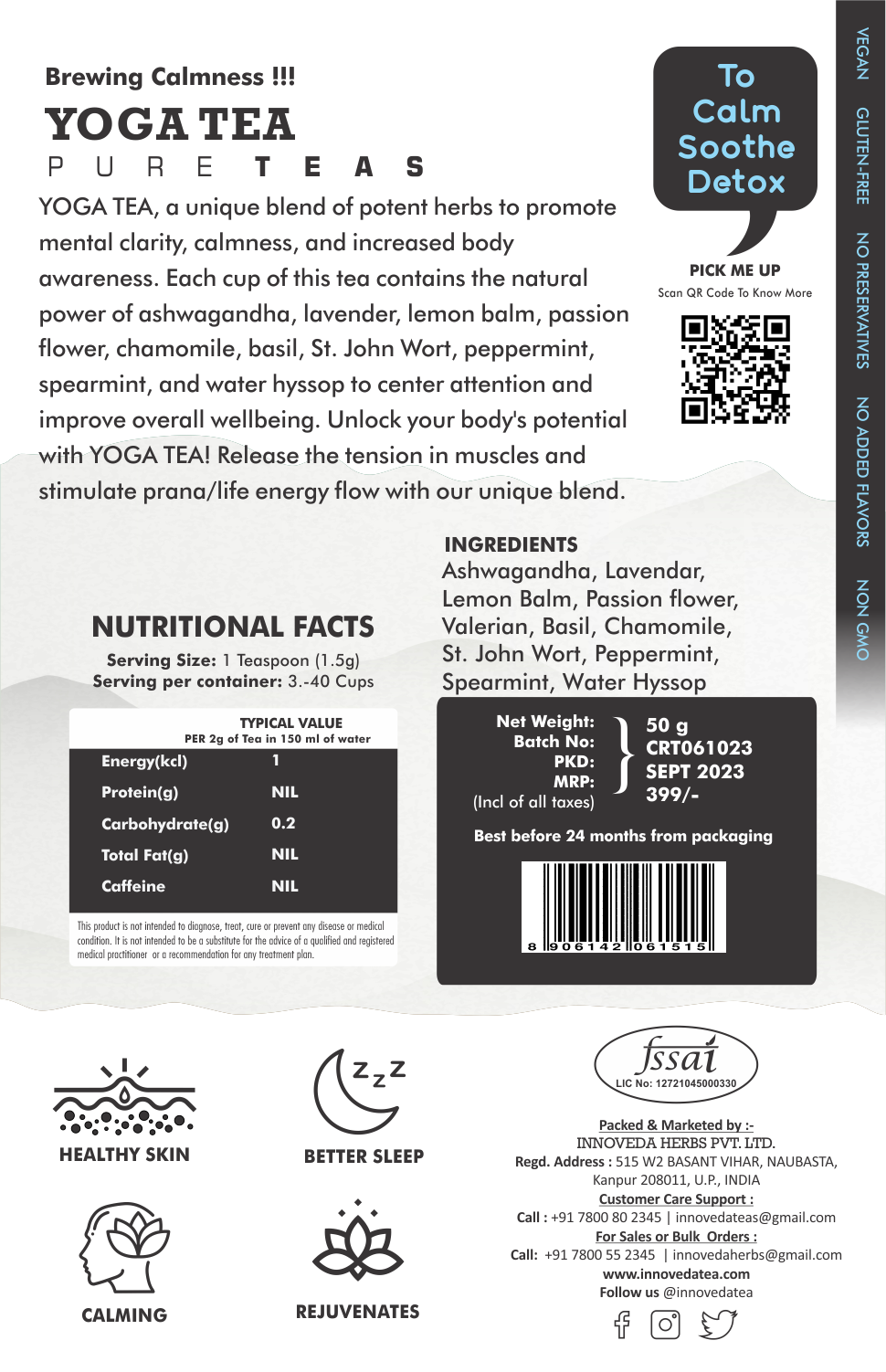 Innoveda Yoga Tea - 50 gms